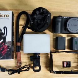 Sony A6600 with 24mm F/1.8 Lens and Accessories