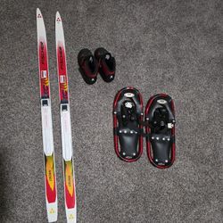Youth Skiis And Snowshoes