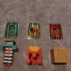 $8 NEED GONE Minecraft McDonald's Collection - Zombie Hamburglar, Fry Helmet, Big Mac Crystal 