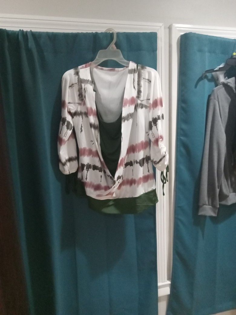 Open Shoulder 2 Layer Shirt