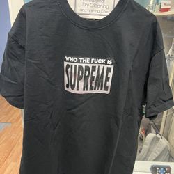 Supreme Who The Fuck Tee Size Large