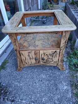 FRACKED  wood table