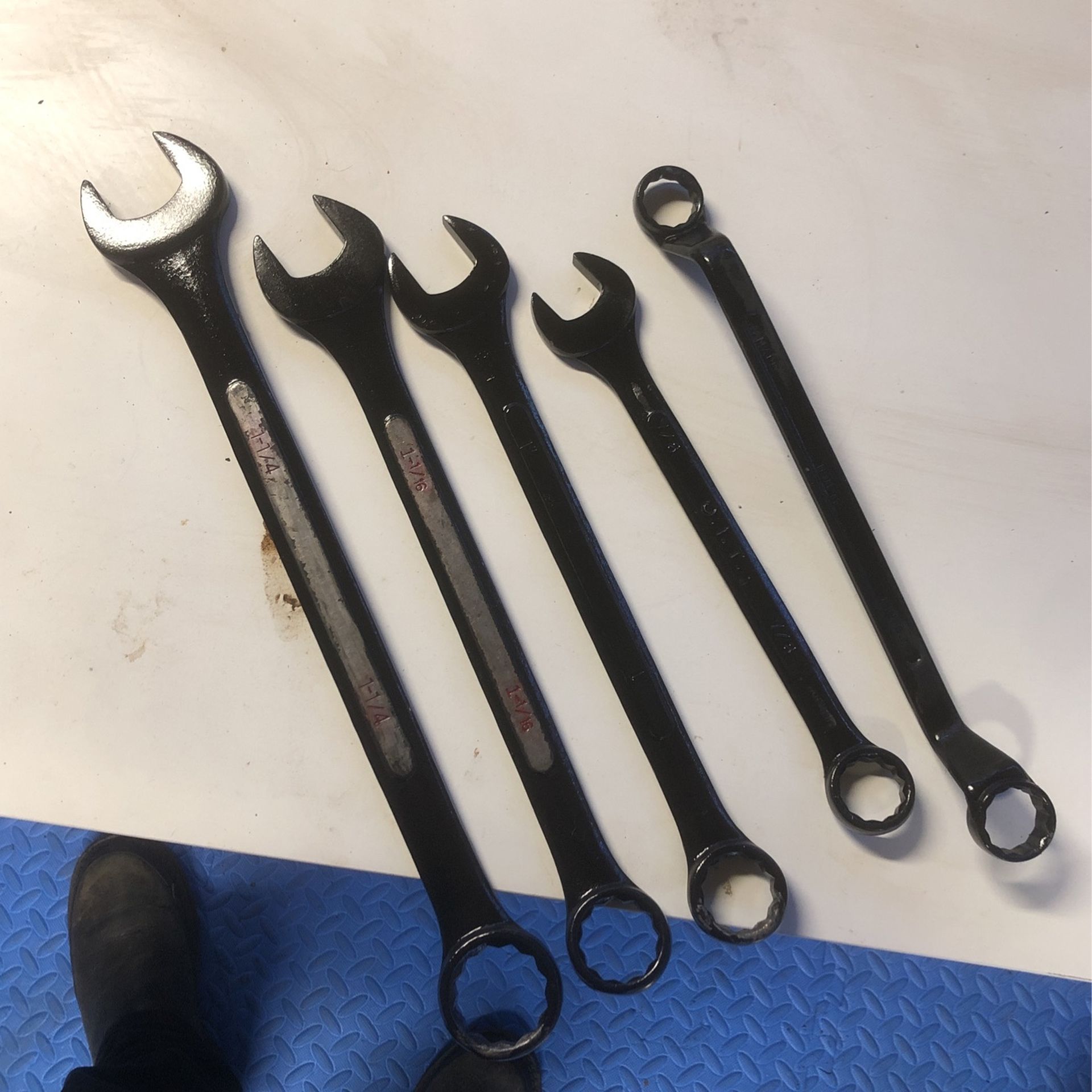 5 Decent Sized Box End Wrench’s 7/8 15/16 1in 1-1/16 1-1/4