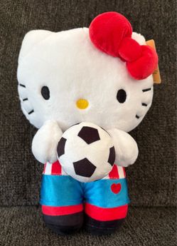 Hello Kitty 9” Soccer Jersey with Soccer Ball Plushie