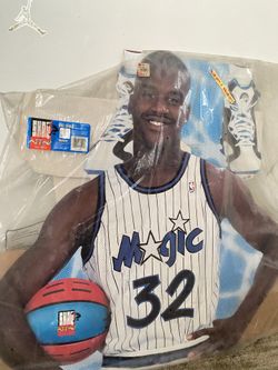 Vintage Kenner Shaq Attaq Big Life Size Cutout Orlando Magic 1993 NBA ( pick up only )