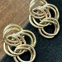 Vintage Bergere Clip On Earrings 