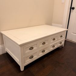 Magnussen Heron Cove Cocktail Table, Chalk White