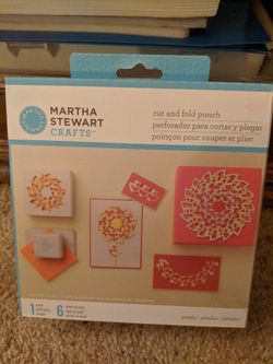 New Martha Stewart Crafts Cut and Fold Petals Punch