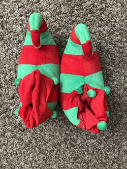 Mens Size L elf slippers 