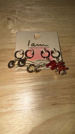 3-Piece Metal Earring Set