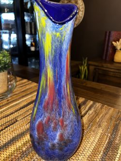 Italian Blown Glass Vase