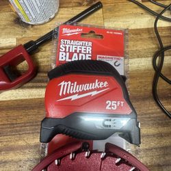 Milwaukee Tape measure.  Magnetic Tip.  
