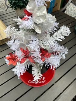 Mini white Christmas Tree