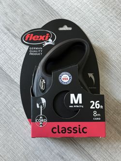 FLEXI Classic Cord Retractable Dog Leash – M - 26ft