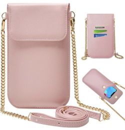 Women Cell Phn Purse With Chain Shoulder Strap