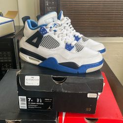 Air Jordan 4 Retro BG Royal black