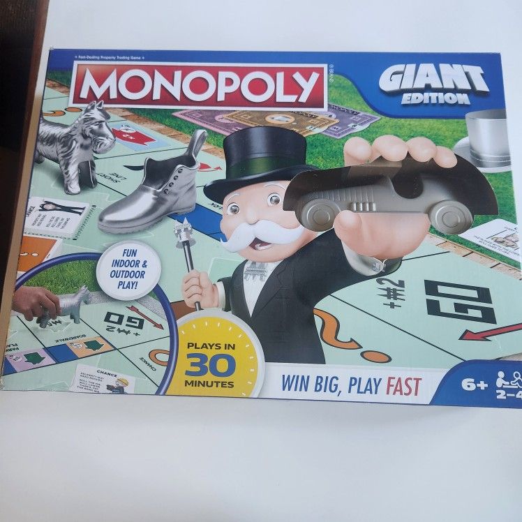 Monopoly Board Game Giant Edition Game for Kids | Family Board Game | Outdoor...