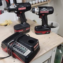 Craftsman 19.2 1/2" and 3/8" impact wrench