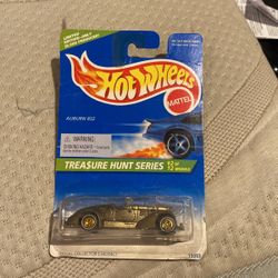 Hot Wheels 1996 Treasure Hunt #2 of 12 Auburn 852 Gold w/Real Riders New In Pack