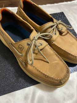 SPERRY TOP SIDER Men’s Size 10.5M Lanyard Tan Casual Boat Deck Shoes