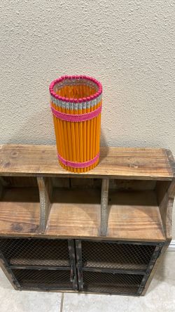 Really Cool Jar Will  Pencils Lined Around It.