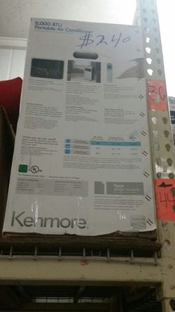 8,000 btu kenmore portable ac unit