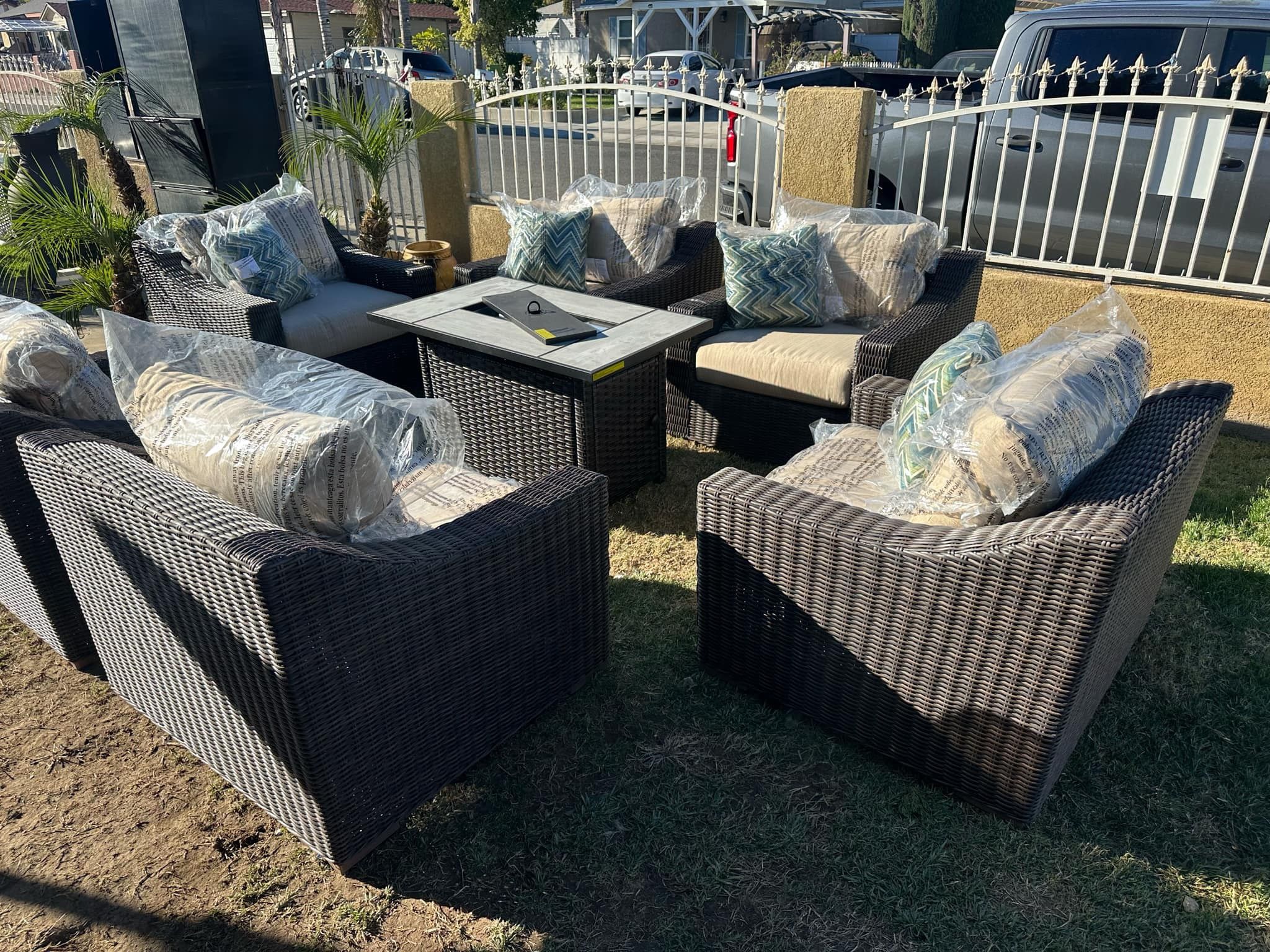 Brand New Patio Outdoor Furniture Set Sunbrella Fabric 
