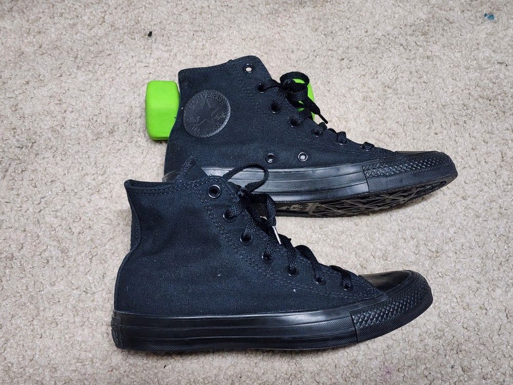 Converse High Tops Black Men's 5.5 Womens 7.5