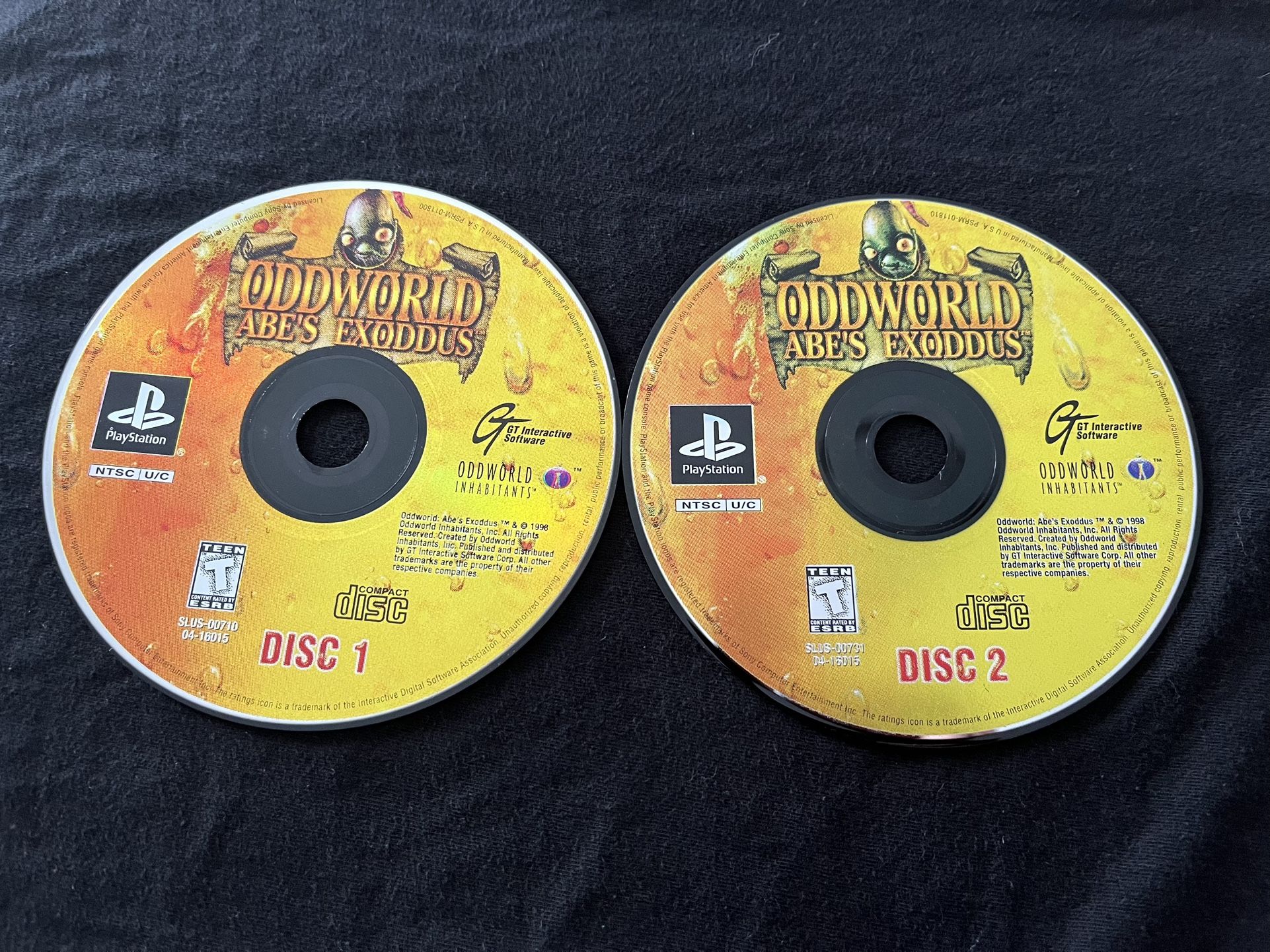 $15 Oddworld Abe’s Exoddus PS1 PlayStation