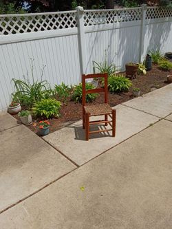 Vintage kid's wicker chair