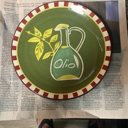 Oil And Bread Plate 