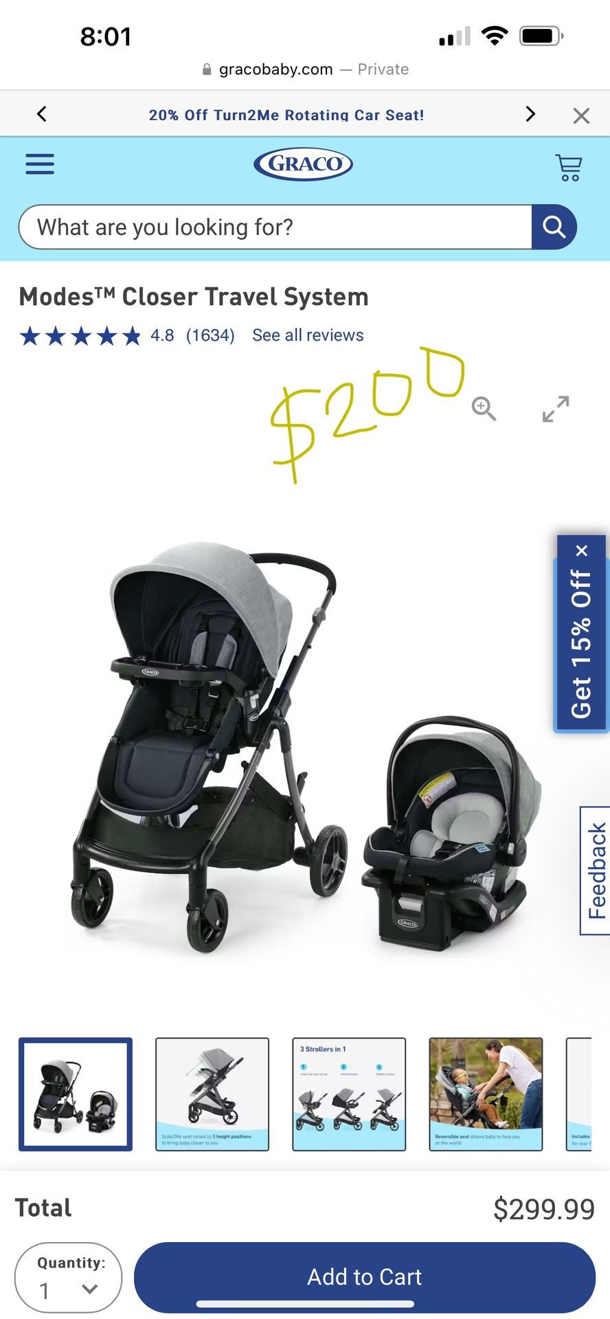 Graco Car Seat And Stroller