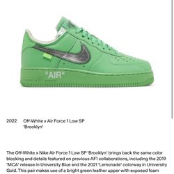 2021 Off-White x Air Force 1 Low SP ‘Brooklyn’