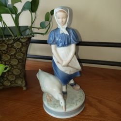 Reduced- Vtg- Royal Copenhagen #527 - Girl With Goose