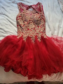 Burgandy Dama Dress