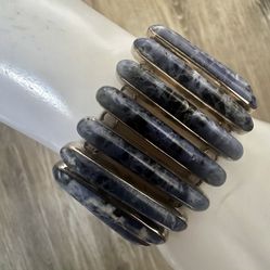 Sodalite Sterling Silver Bracelet 