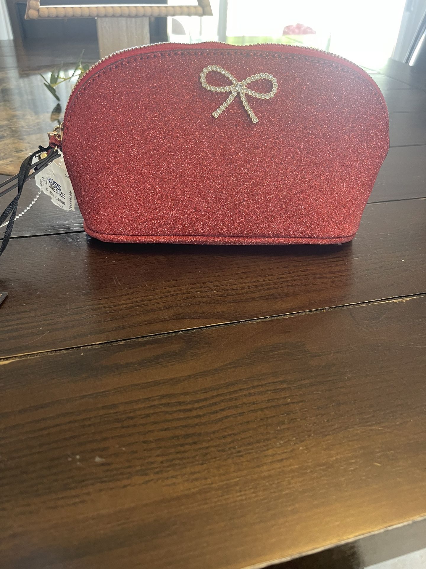 New Sparkly Red Makeup Bag