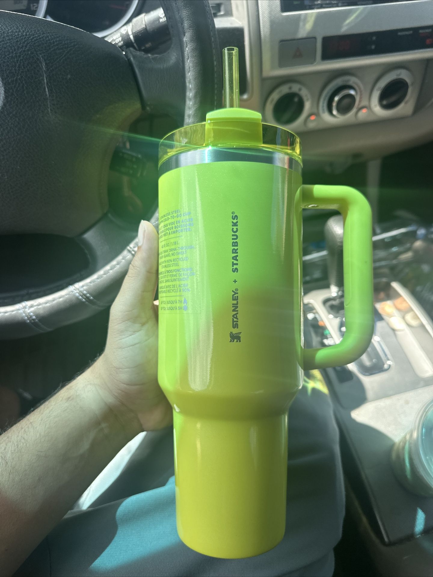 Starbucks Lime Green Stanley 40oz Tumbler