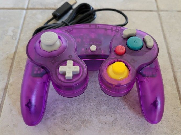 GameCube Controller - Transparent Purple - Nintendo Wii Joystick