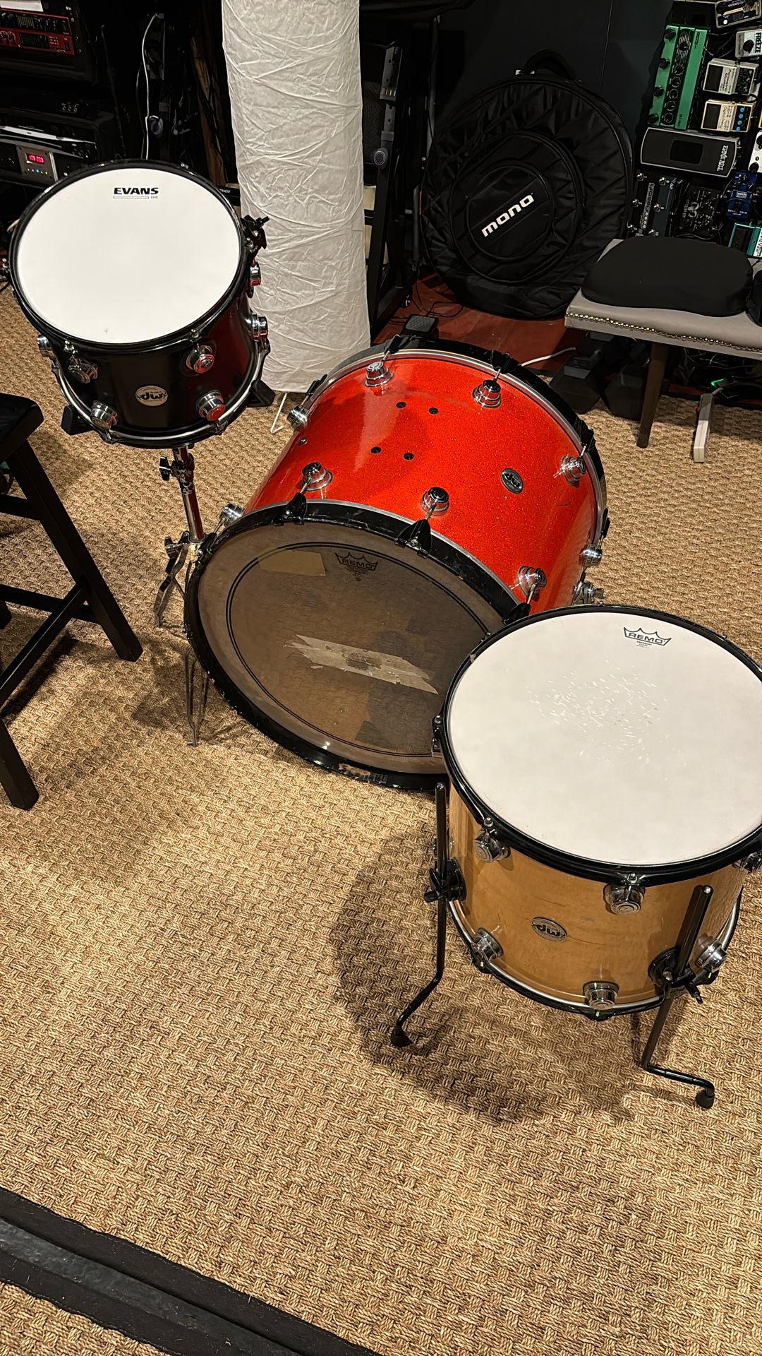 DW Collectors 3 Piece Drum Set Kit