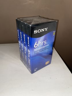 Sony Black VHS 4 Pack T-120