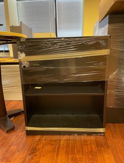 HON Black 3 Shelf Metal Bookcase