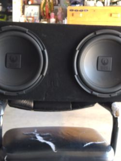 Two RX2 12" 200W Dual 4-Ohm Subwoofer