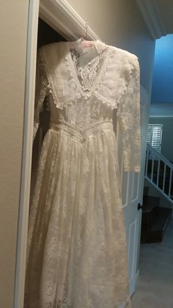 Vintage Jessica McClintock wedding dress