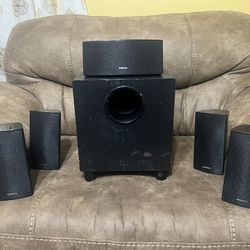 6 Piece Onkyo Surround Sound Speakers Set