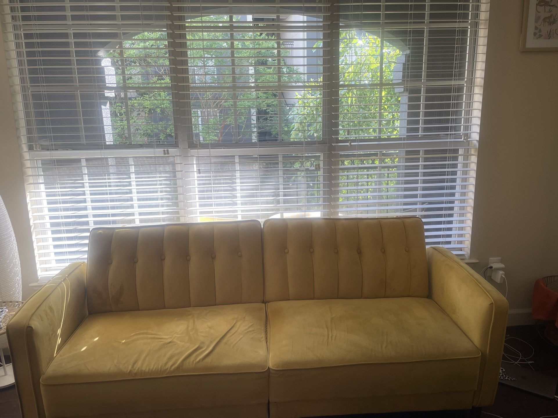 Mustard Yellow Sleeper Sofa