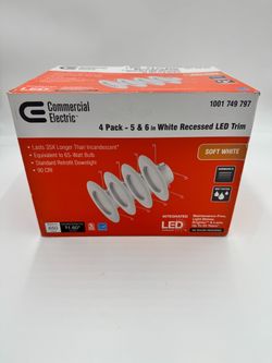 Commercial Electric White Recessed Lighting