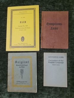 Lot Of 4 Antique Pamphlets, Books, Booklets 1910s-1950s
