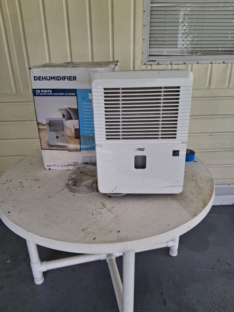 Arctic King 35-pint or 50-pint Energy Star dehumidifier.