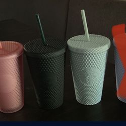 Set Of Grandes Starbucks Studded